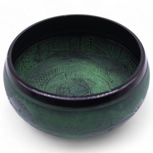 Extra Loud - Mushroom Singing Bowl - Moss Green (23x10.5cm, 1.3kg)