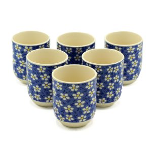 Herbal Tea Cups - Blue Daisy